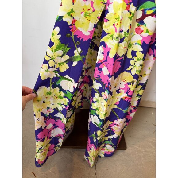 Yumi Kim Dress Women Large Silk Floral Summer Lovin Mulberry Orchard Lace Up - Picture 7 of 11